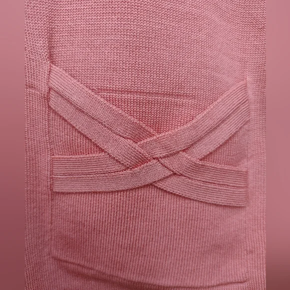 Talbots Pink Silk Blend Cardigan Petite Plus 2X Button Front Sweater - Picture 7 of 10